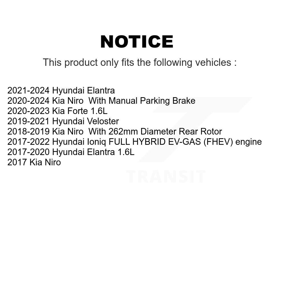 DS-One - KD-100418 - Rear Disc Brake Rotor Kits image 17