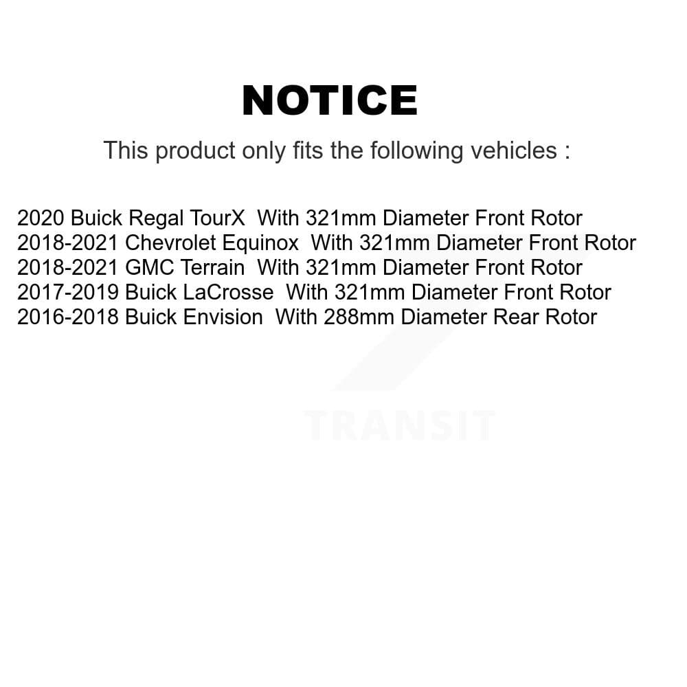 DS-One - KD-100459 - Front and Rear Disc Brake Rotor Kits image 17