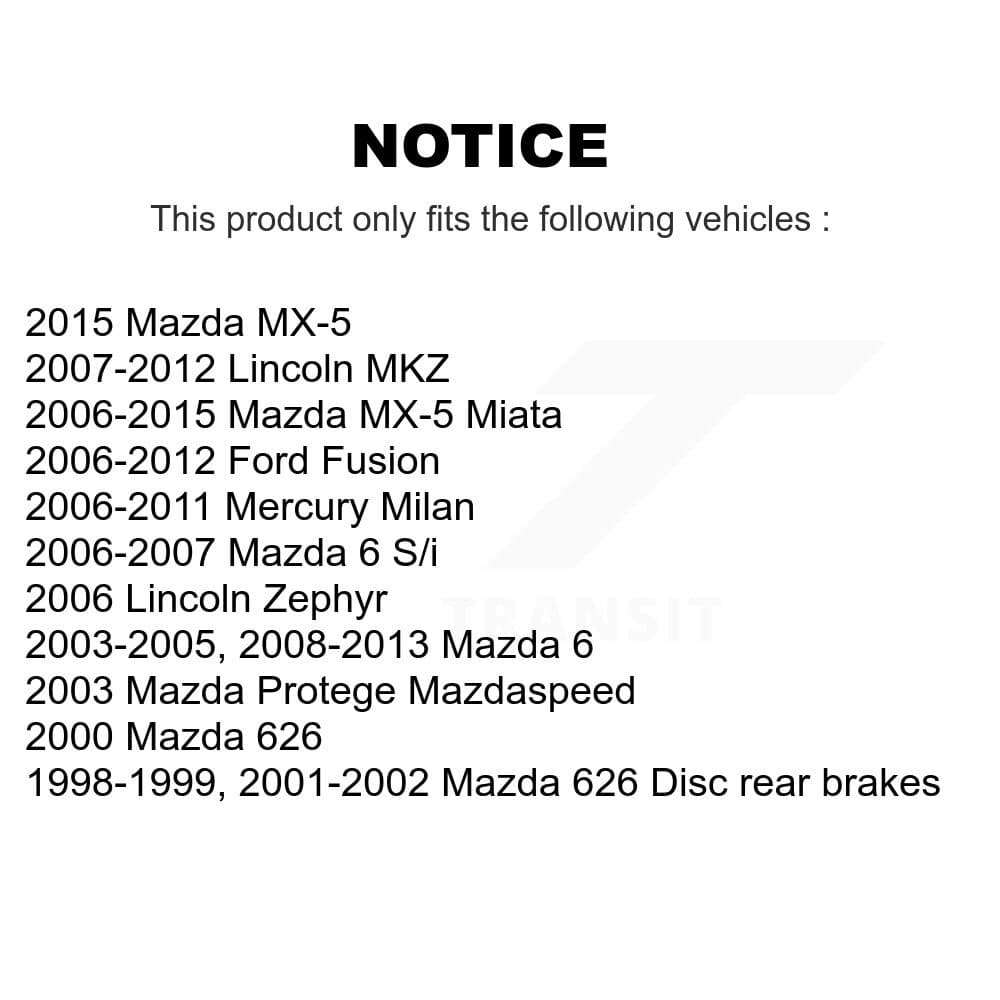DS-One - KD-100527 - Rear Disc Brake Rotor Kits image 17