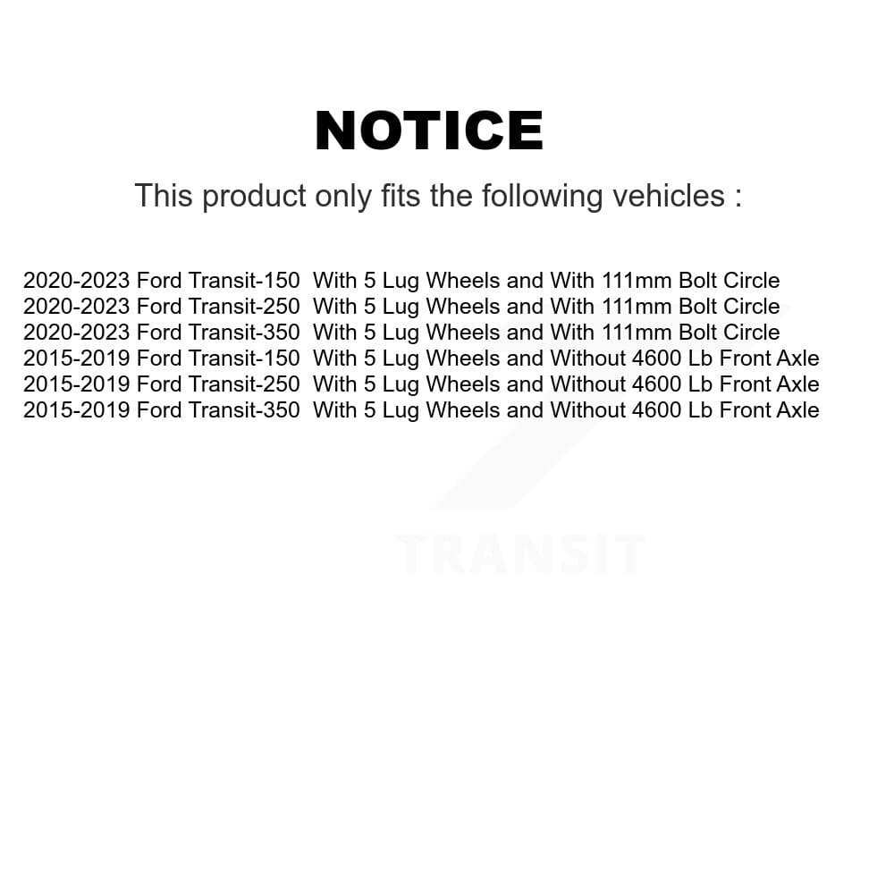 DS-One - KD-100827 - Front and Rear Disc Brake Rotor Kits image 17