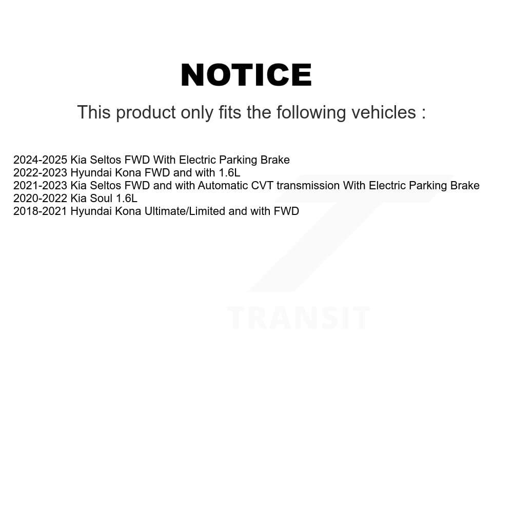 DS-One - KD-100890 - Rear Disc Brake Rotor Kits image 17
