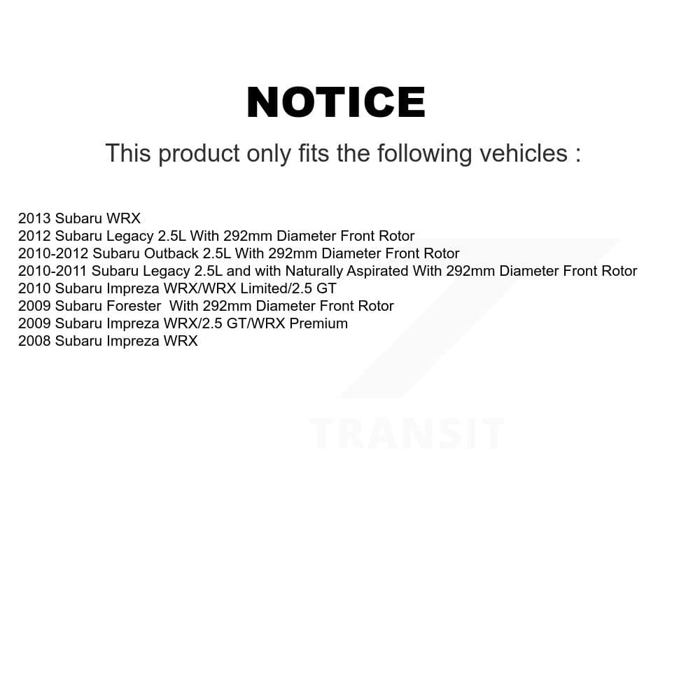 Transit Auto - KDA-101108 - Front and Rear Disc Brake Kits image 19