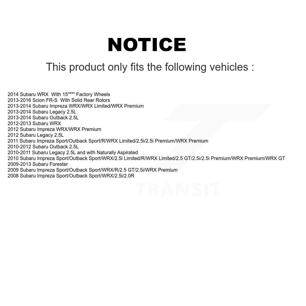 Transit Auto - KDA-101958 - Rear Disc Brake Kits image 19