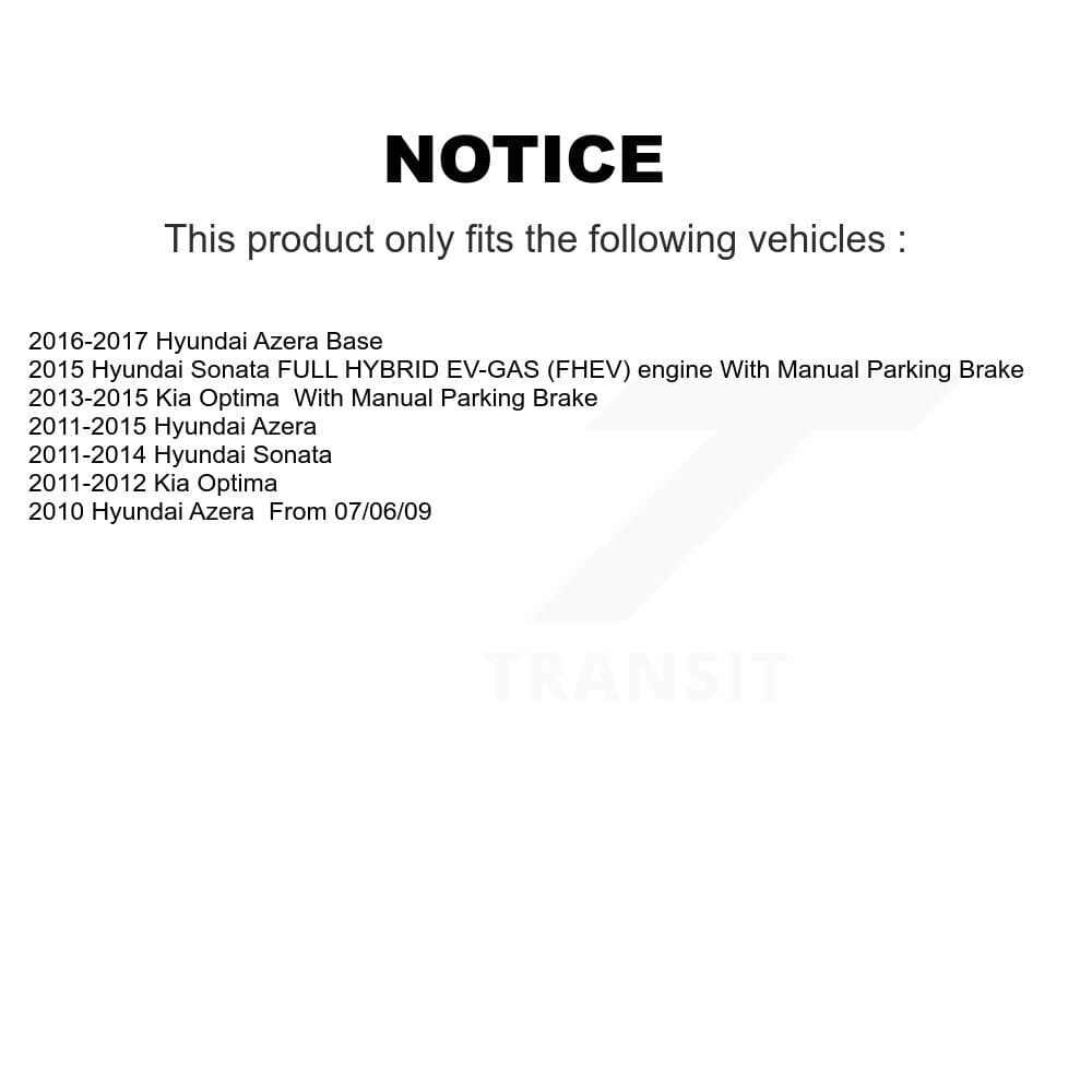 Transit Auto - KDA-102207 - Rear Disc Brake Kits image 19