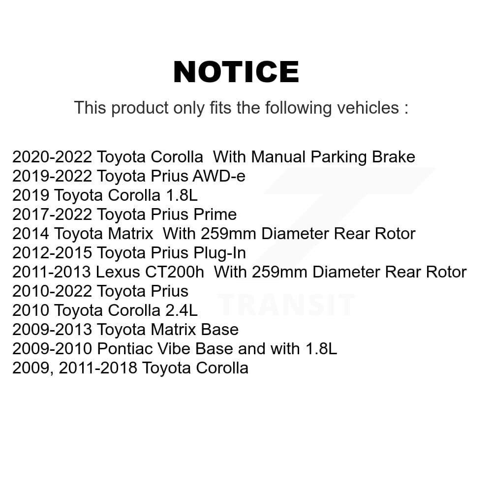 Transit Auto - KDA-102320 - Rear Disc Brake Kits image 19
