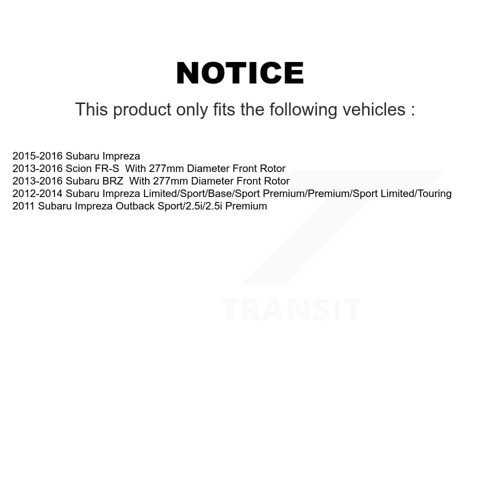 Transit Auto - KDF-100058 - Front Disc Brake Kits image 19