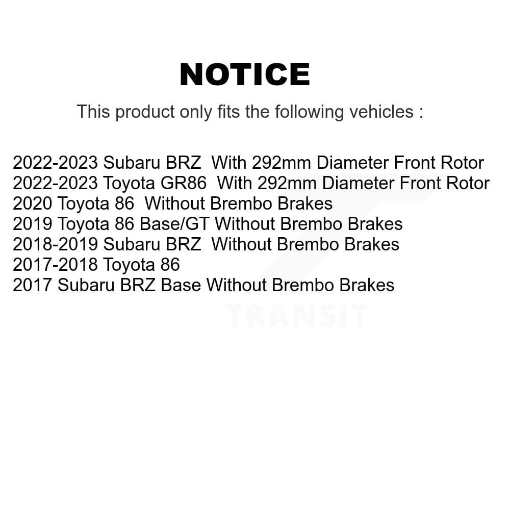 Transit Auto - KDS-100725 - Front and Rear Disc Brake Kits image 19