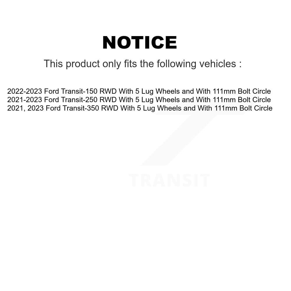 Transit Auto - KDT-101906 - Front and Rear Disc Brake Kits image 24