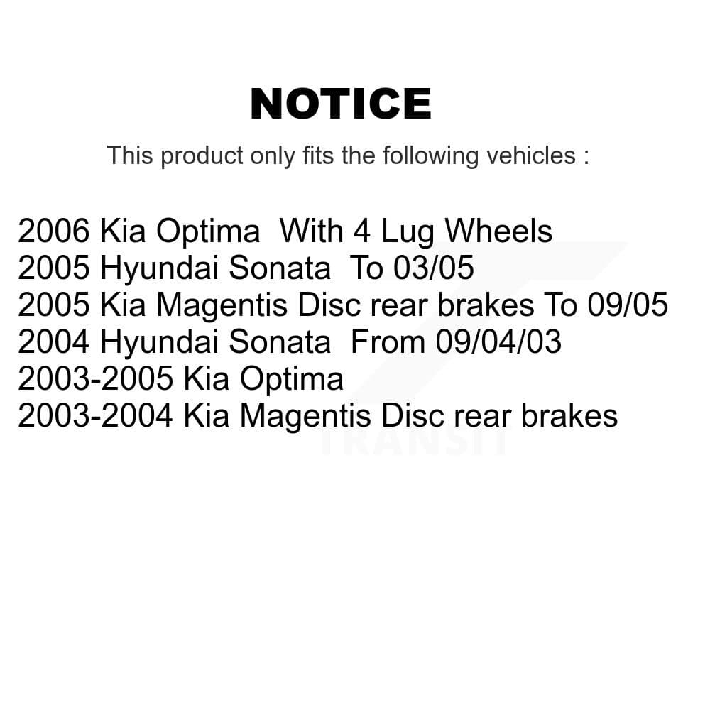 Transit Auto - KFN-100527 - Front and Rear Disc Brake Pad Kits image 14