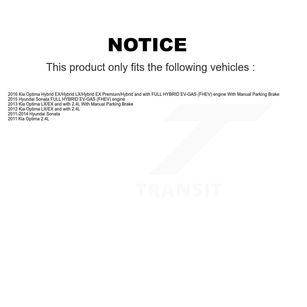 Transit Auto - KFN-100722 - Front and Rear Disc Brake Pad Kits image 14