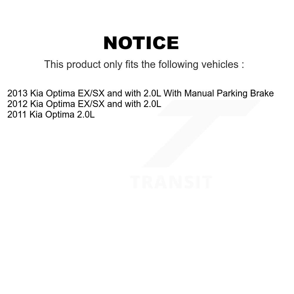 Transit Auto - KFN-100723 - Front and Rear Disc Brake Pad Kits image 14