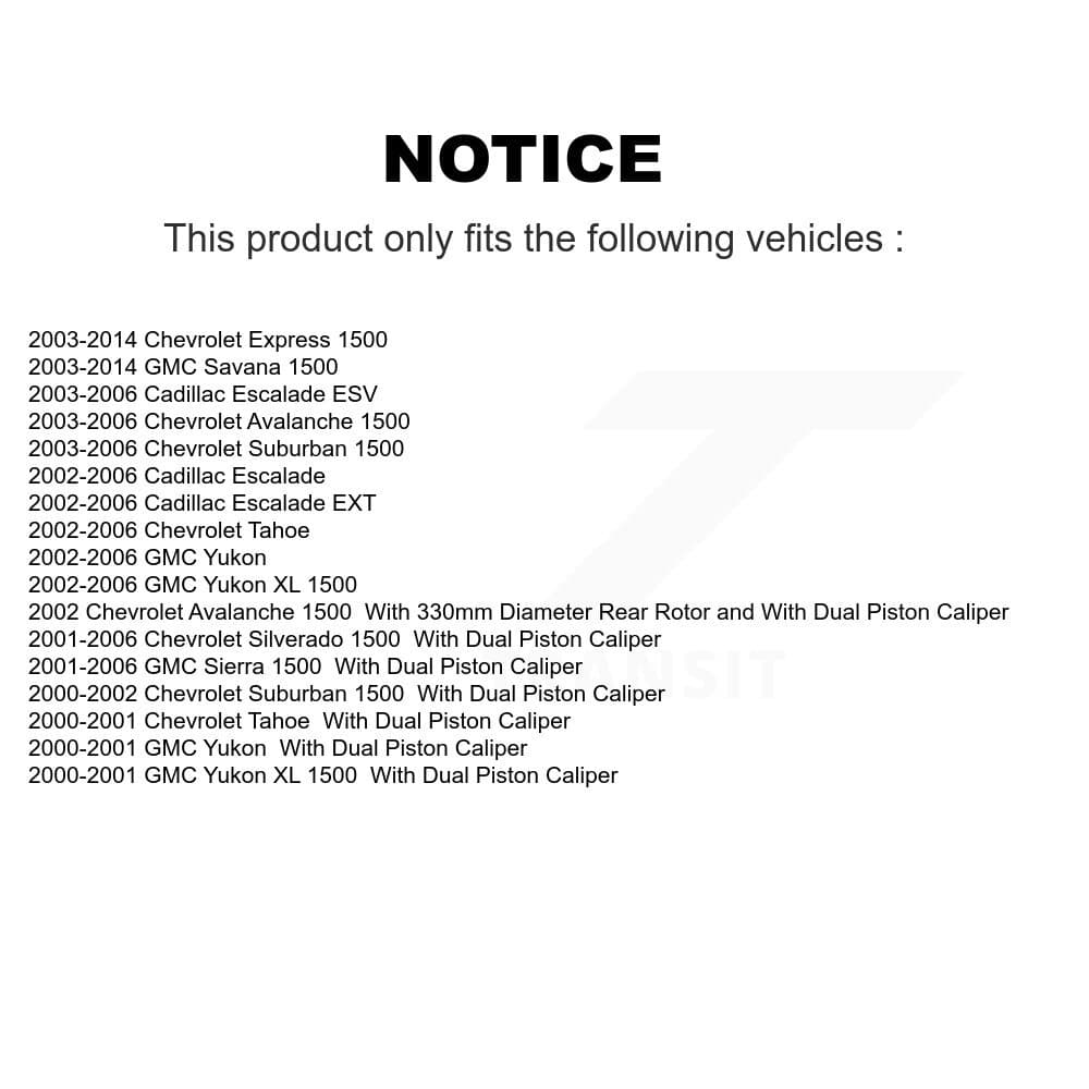 Genius - KG-100386 - Rear Disc Brake Rotor Kits image 14