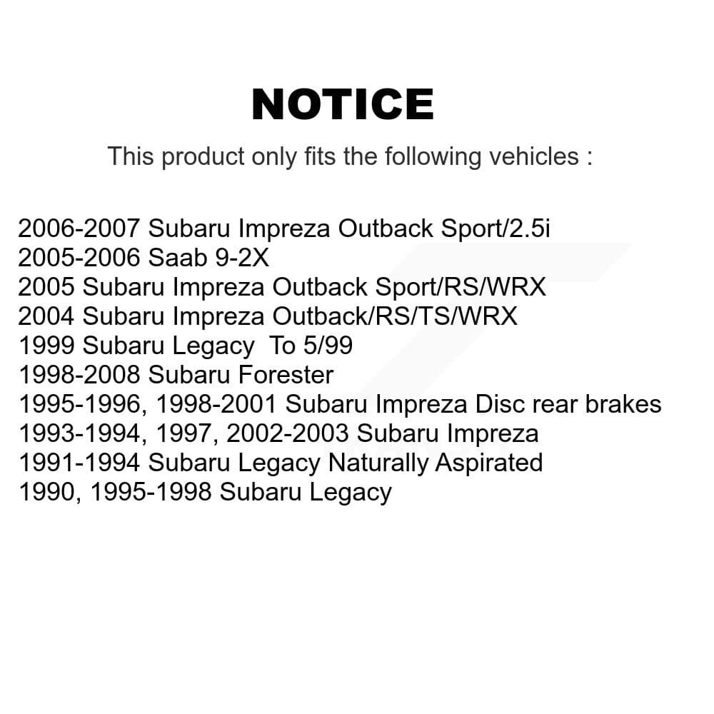 Genius - KG-100493 - Rear Disc Brake Rotor Kits image 14