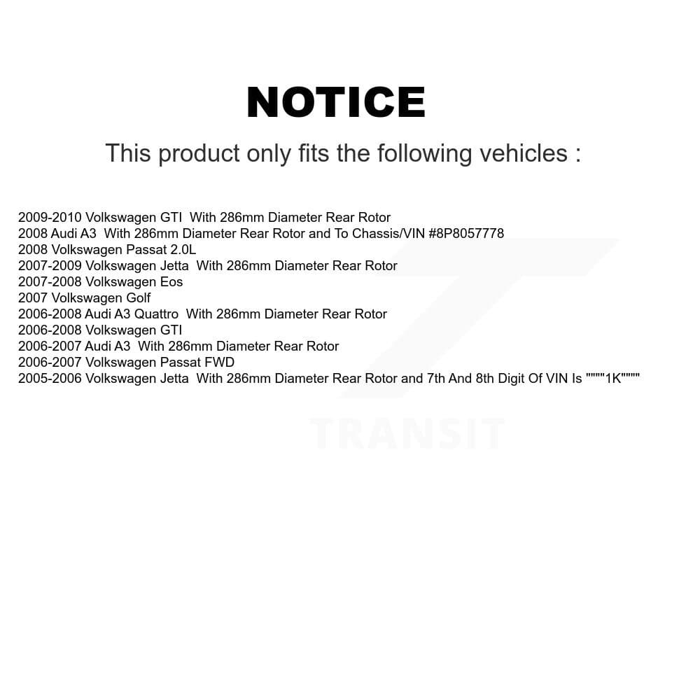 Genius - KG-100612 - Rear Disc Brake Rotor Kits image 14