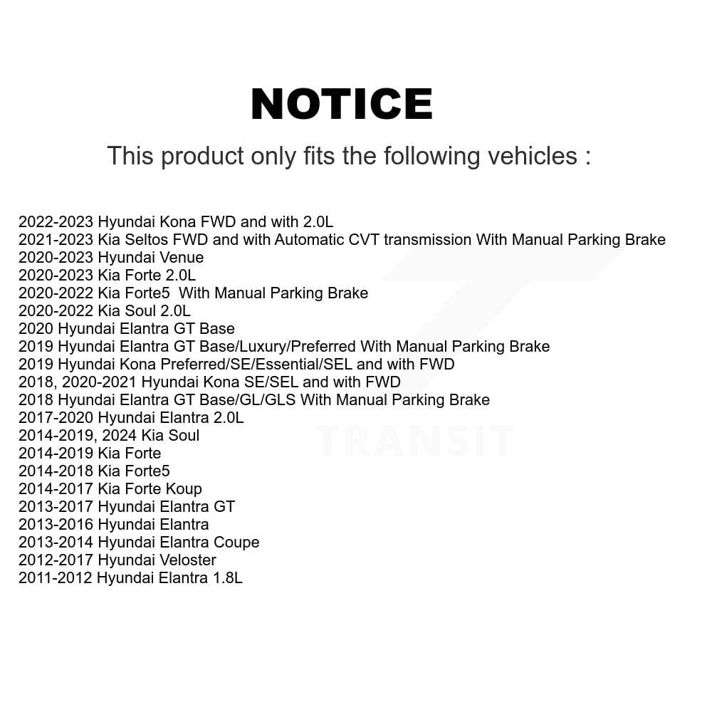 Genius - KG-100646 - Rear Disc Brake Rotor Kits image 14