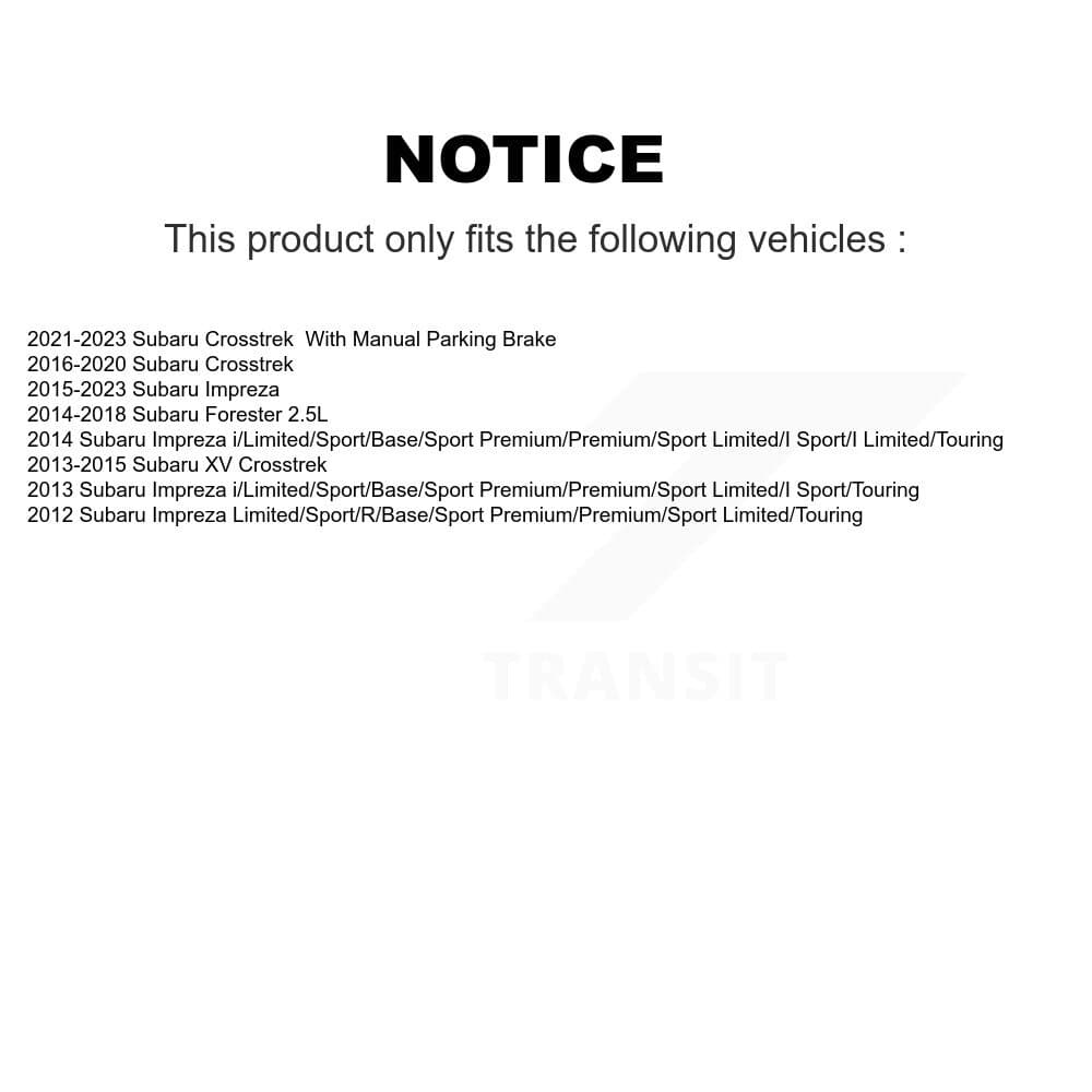 Genius - KG-100647 - Rear Disc Brake Rotor Kits image 14