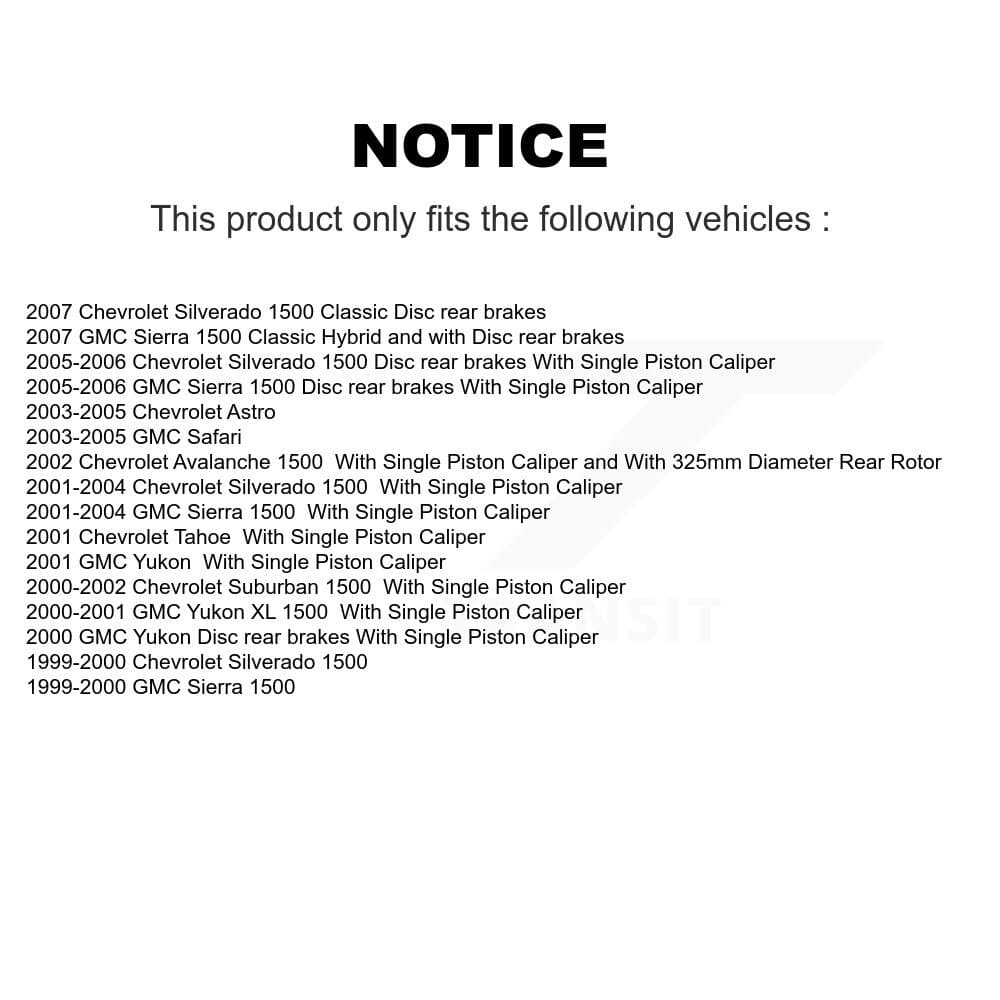 Genius - KG-100696 - Front and Rear Disc Brake Rotor Kits image 14