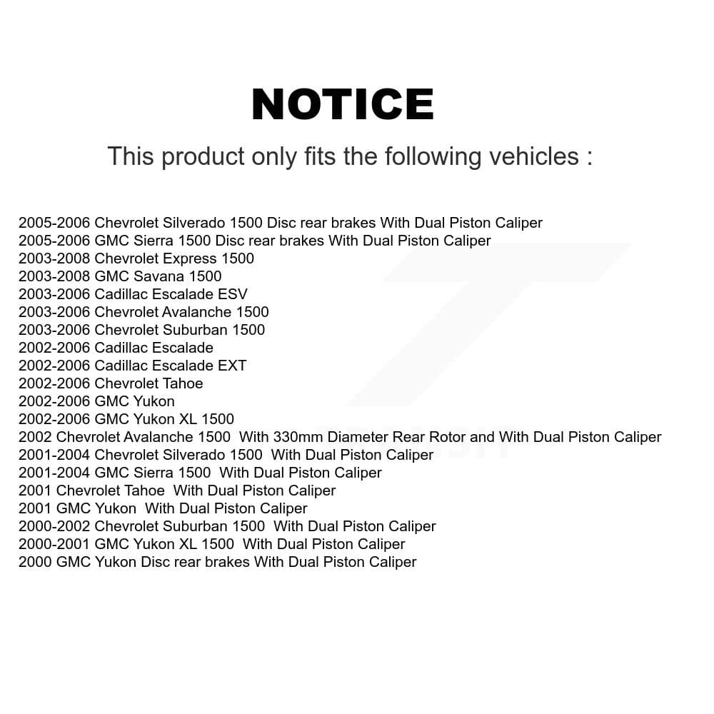 Genius - KG-100699 - Front and Rear Disc Brake Rotor Kits image 14