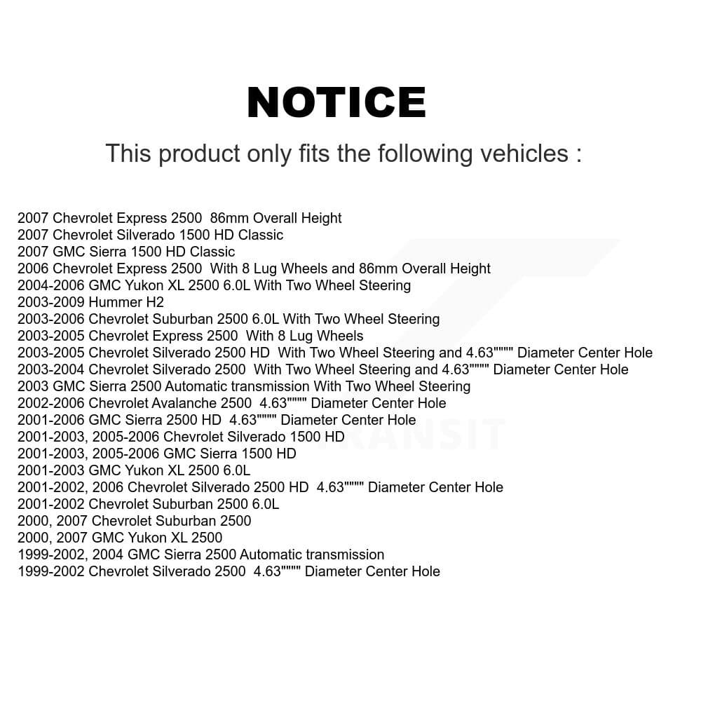 Genius - KG-100703 - Front and Rear Disc Brake Rotor Kits image 14
