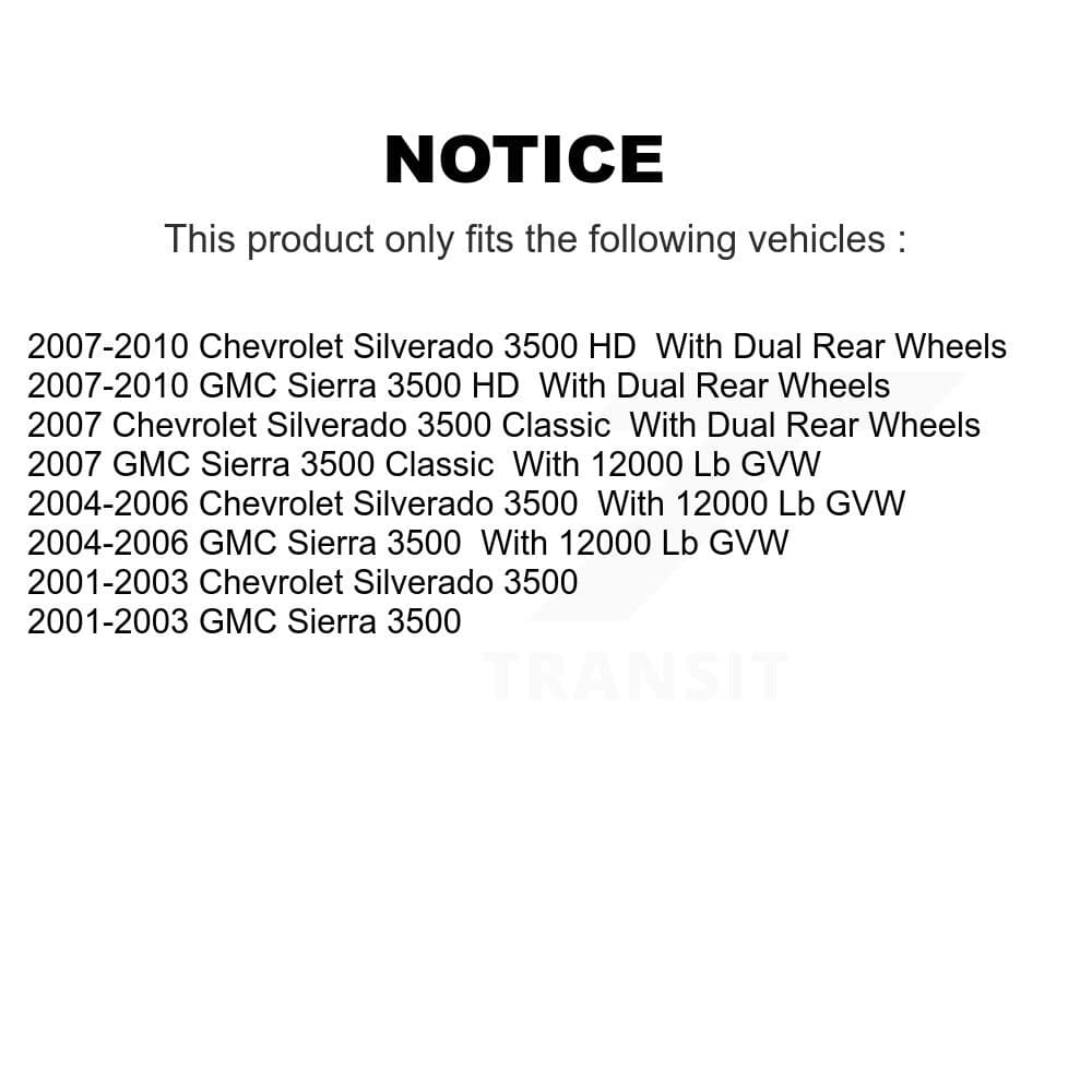 Genius - KG-100706 - Front and Rear Disc Brake Rotor Kits image 14