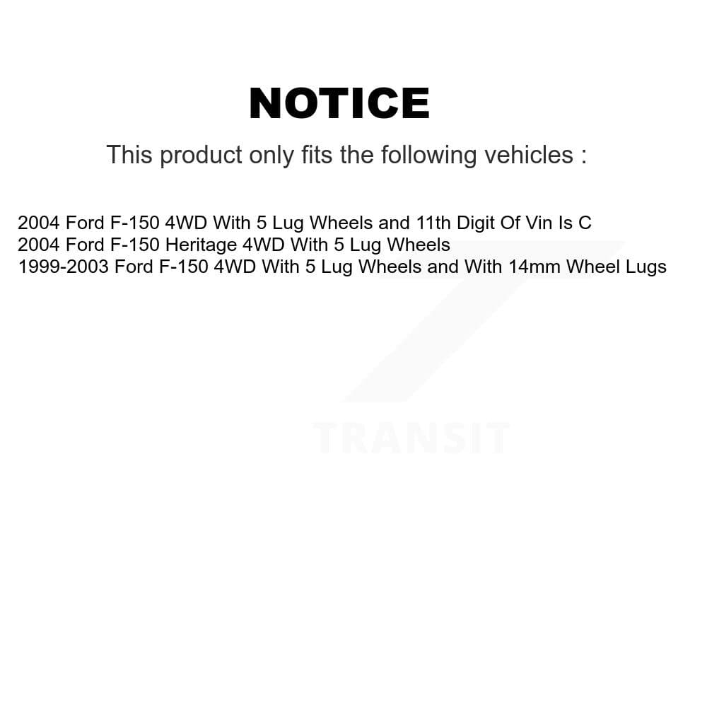 Genius - KG-100759 - Front and Rear Disc Brake Rotor Kits image 14