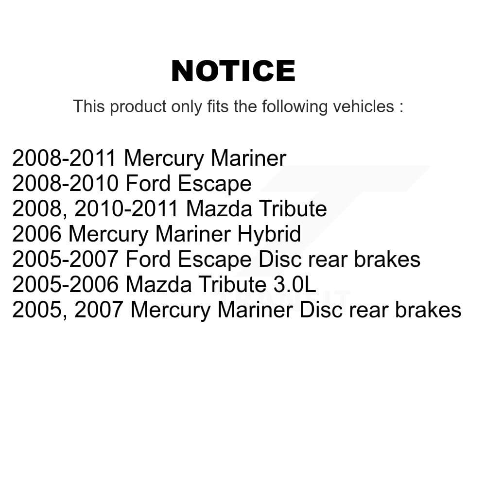 Genius - KG-100775 - Front and Rear Disc Brake Rotor Kits image 14