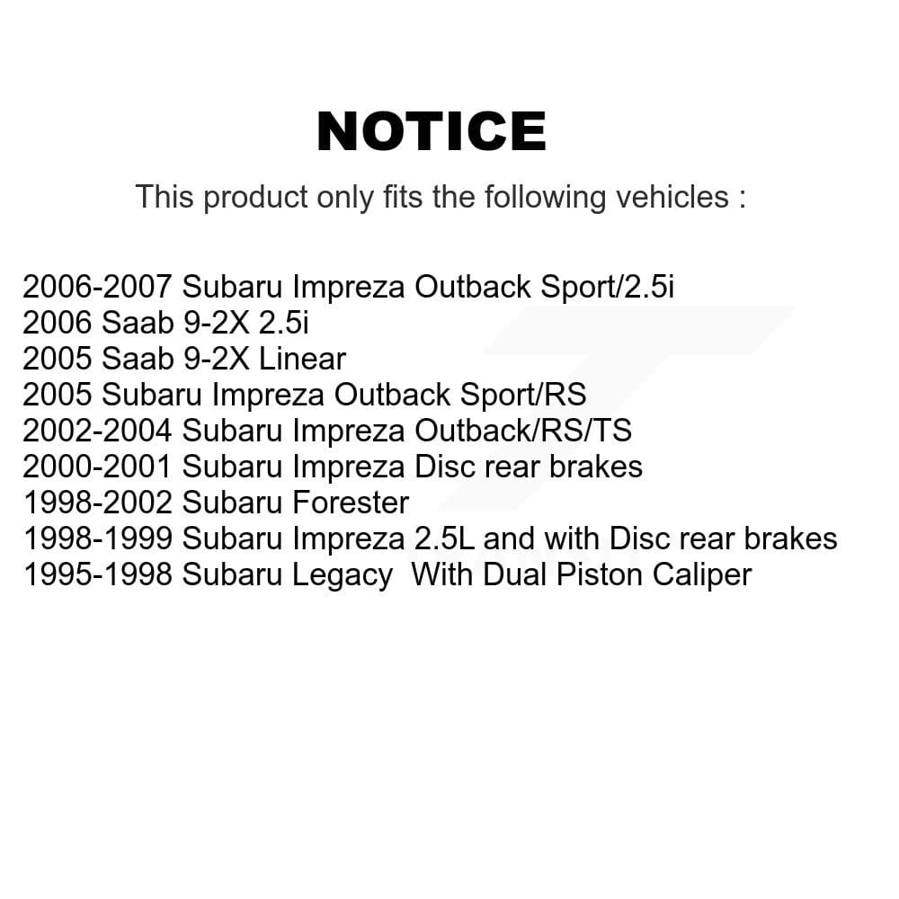 Genius - KG-100875 - Front and Rear Disc Brake Rotor Kits image 14
