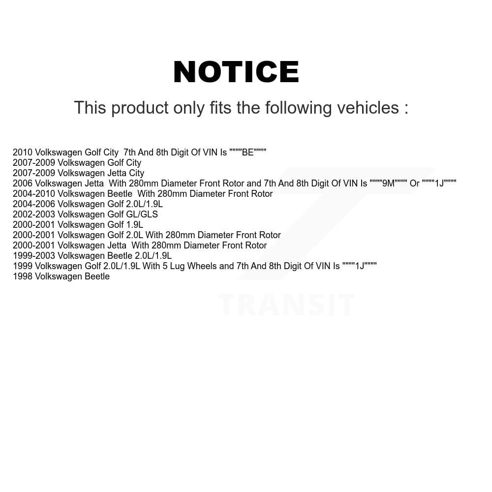 Genius - KG-100888 - Front and Rear Disc Brake Rotor Kits image 14