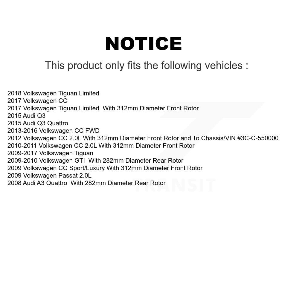 Genius - KG-100996 - Front and Rear Disc Brake Rotor Kits image 14