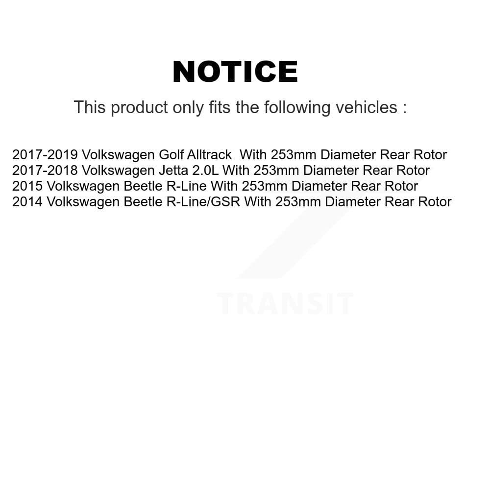 Genius - KG-100998 - Front and Rear Disc Brake Rotor Kits image 14