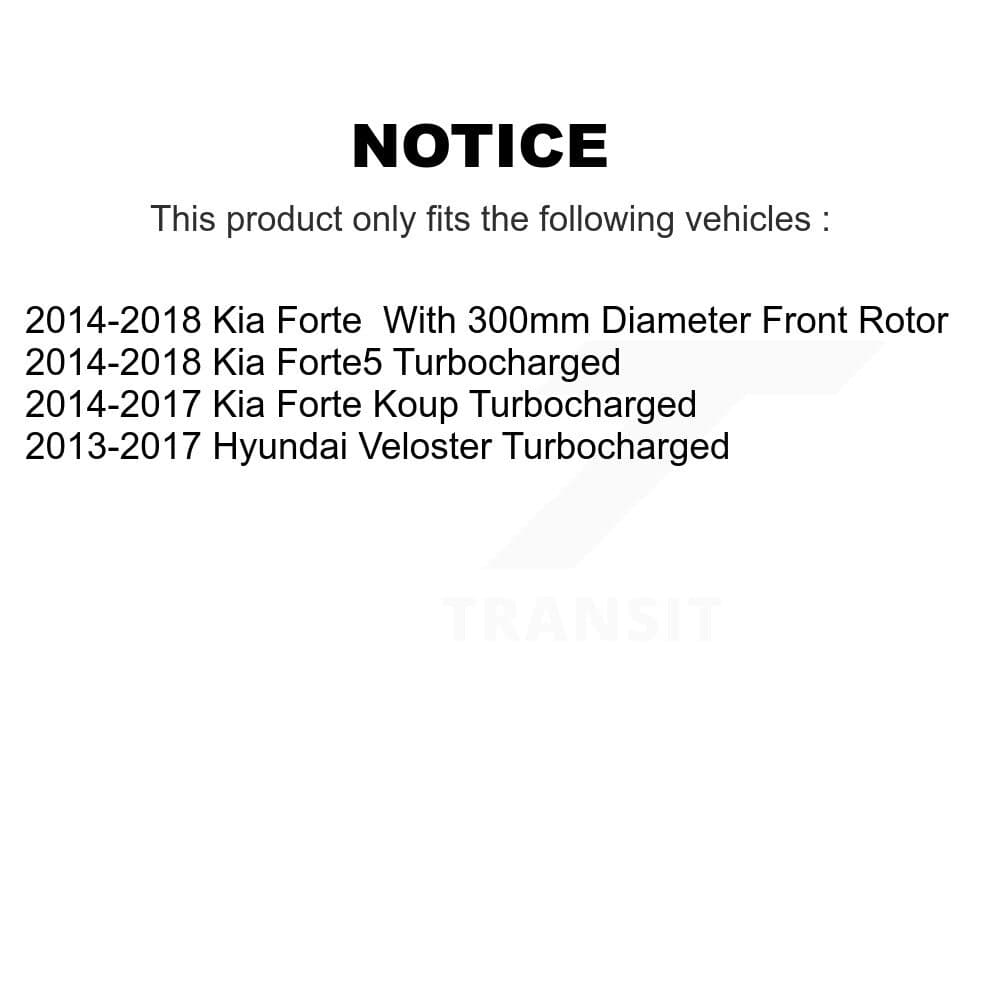 Genius - KG-101022 - Front and Rear Disc Brake Rotor Kits image 14