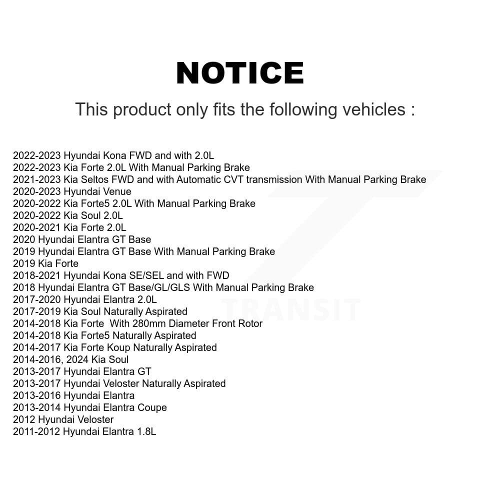Genius - KG-101140 - Front and Rear Disc Brake Rotor Kits image 14