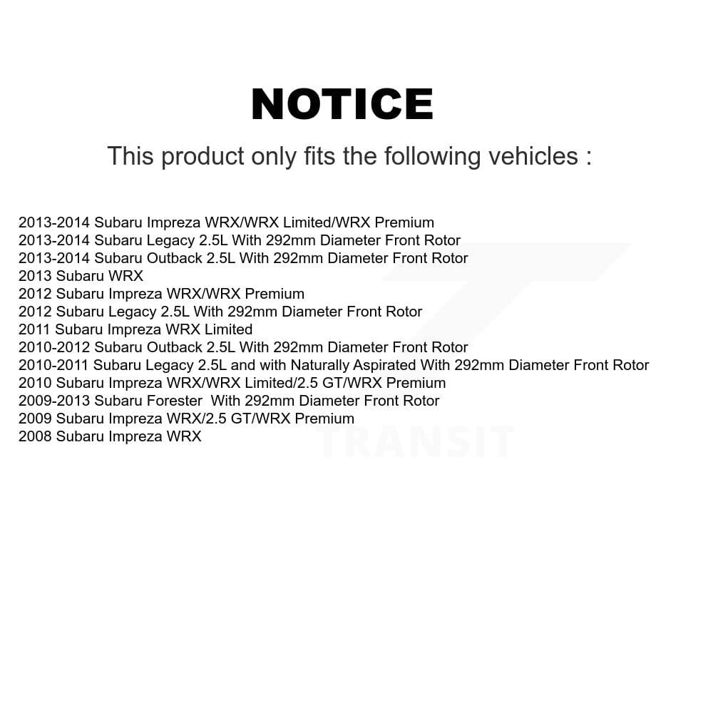 Genius - KG-101253 - Front and Rear Disc Brake Rotor Kits image 14