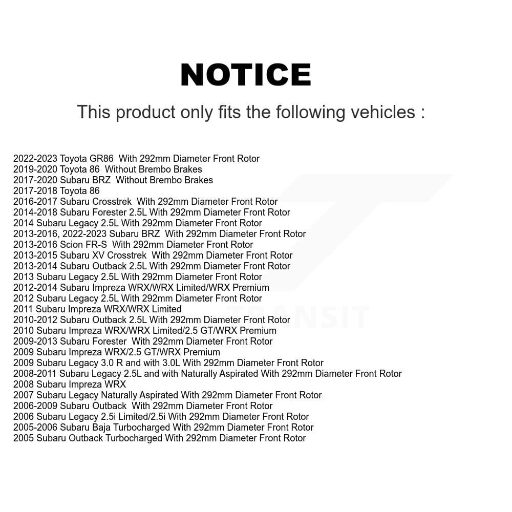 Genius - KG-101321 - Front Disc Brake Rotor Kits image 14
