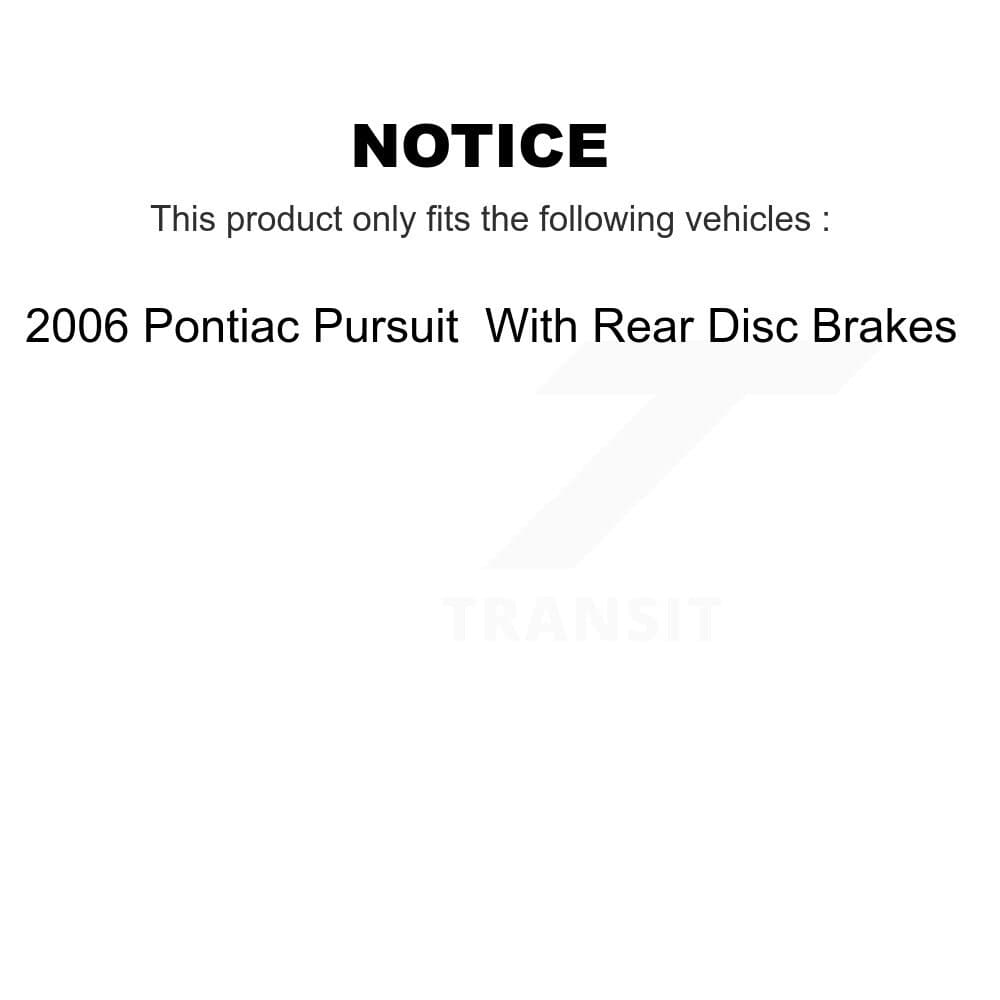 Genius - KG-101448 - Front and Rear Disc Brake Rotor and Hub Assembly Kits image 24