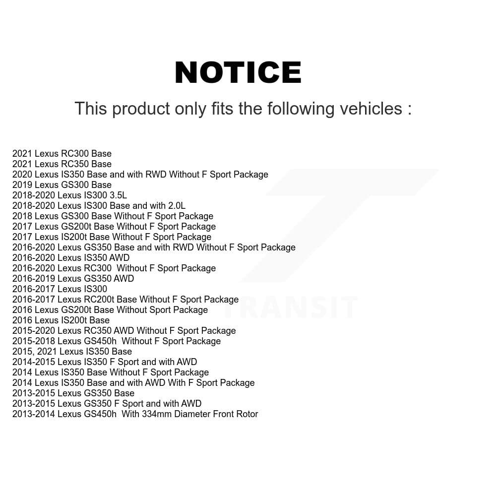 Genius - KG-101475 - Front and Rear Disc Brake Rotor Kits image 14