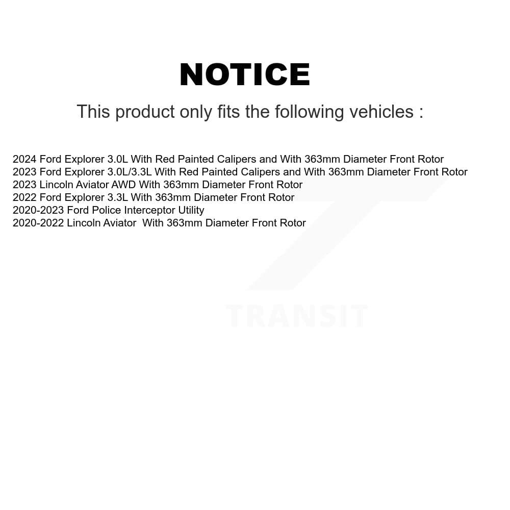 Genius - KG-101551 - Front and Rear Disc Brake Rotor Kits image 14