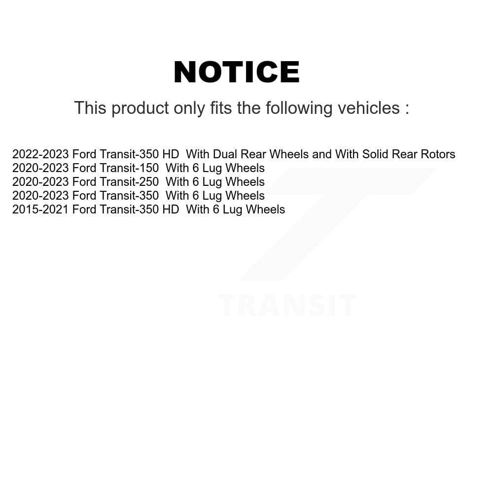 Genius - KG-101659 - Rear Disc Brake Rotor Kits image 14