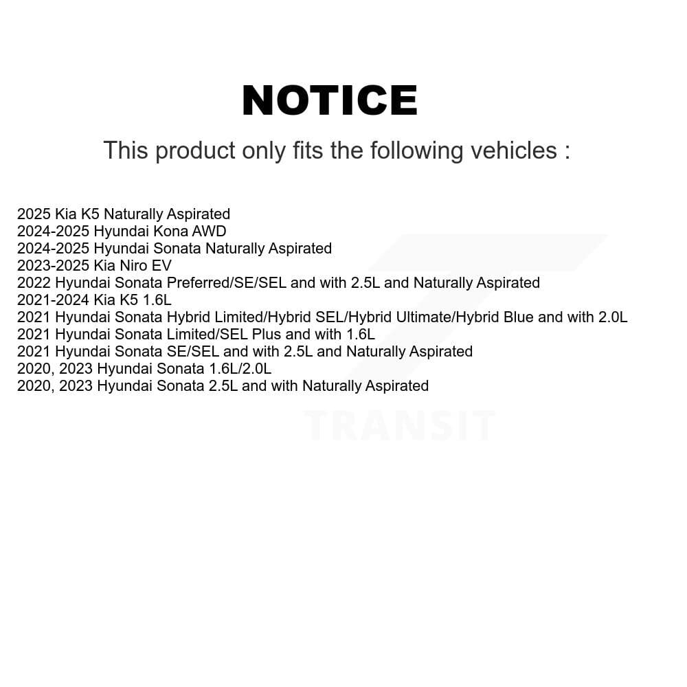 Genius - KG-101850 - Front and Rear Disc Brake Rotor Kits image 14
