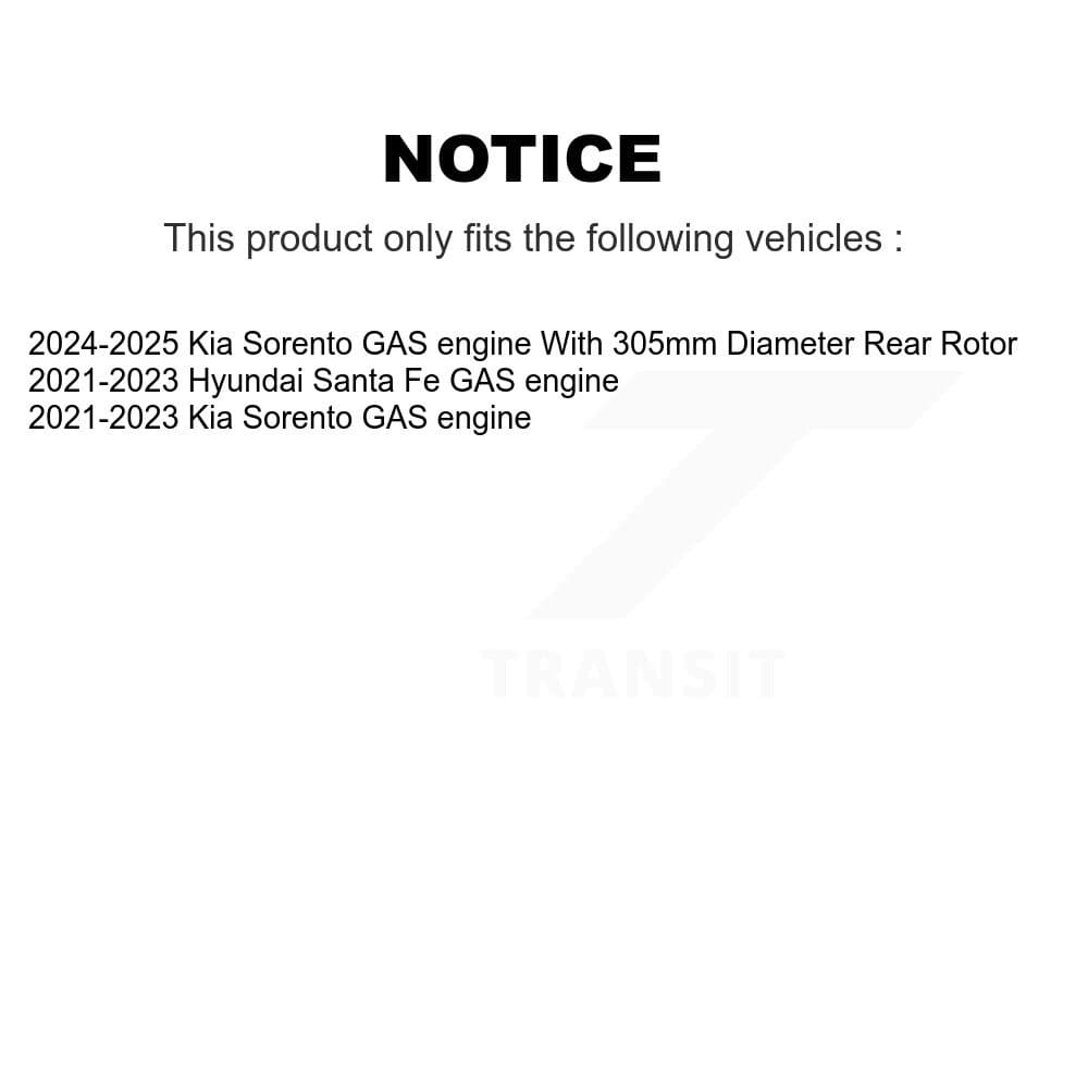 Genius - KG-101914 - Front and Rear Disc Brake Rotor Kits image 14