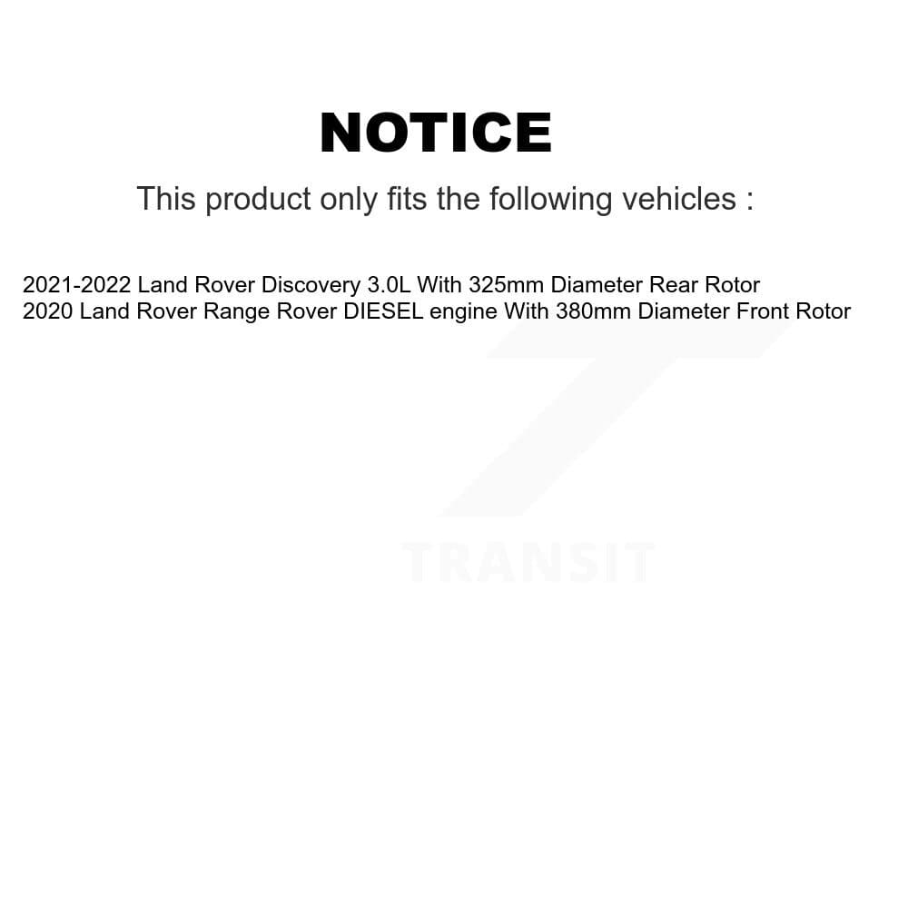 Genius - KG-101929 - Front and Rear Disc Brake Rotor Kits image 14
