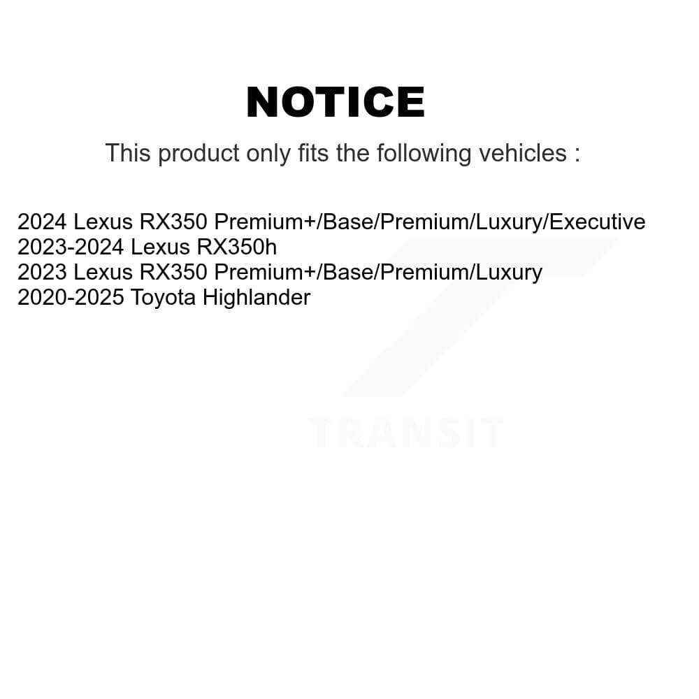 Genius - KG-101942 - Front and Rear Disc Brake Rotor Kits image 14