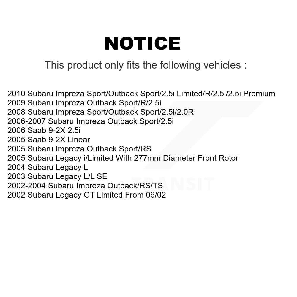 Transit Auto - KGA-100343 - Front Disc Brake Kits image 19
