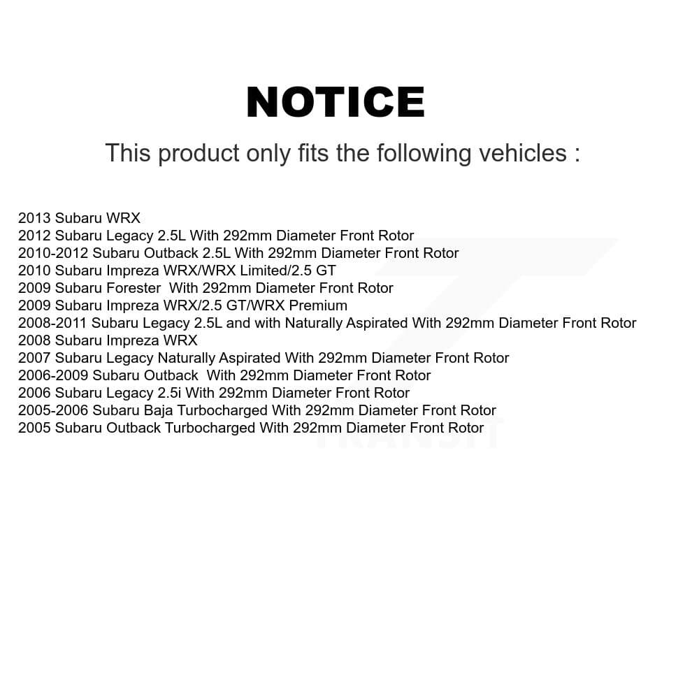 Transit Auto - KGA-100348 - Front Disc Brake Kits image 19