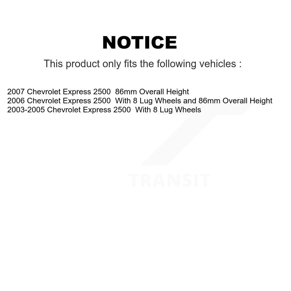Transit Auto - KGA-101526 - Front and Rear Disc Brake Kits image 19