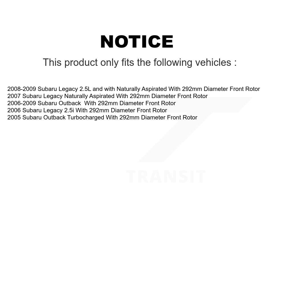 Transit Auto - KGA-102970 - Front and Rear Disc Brake Kits image 19