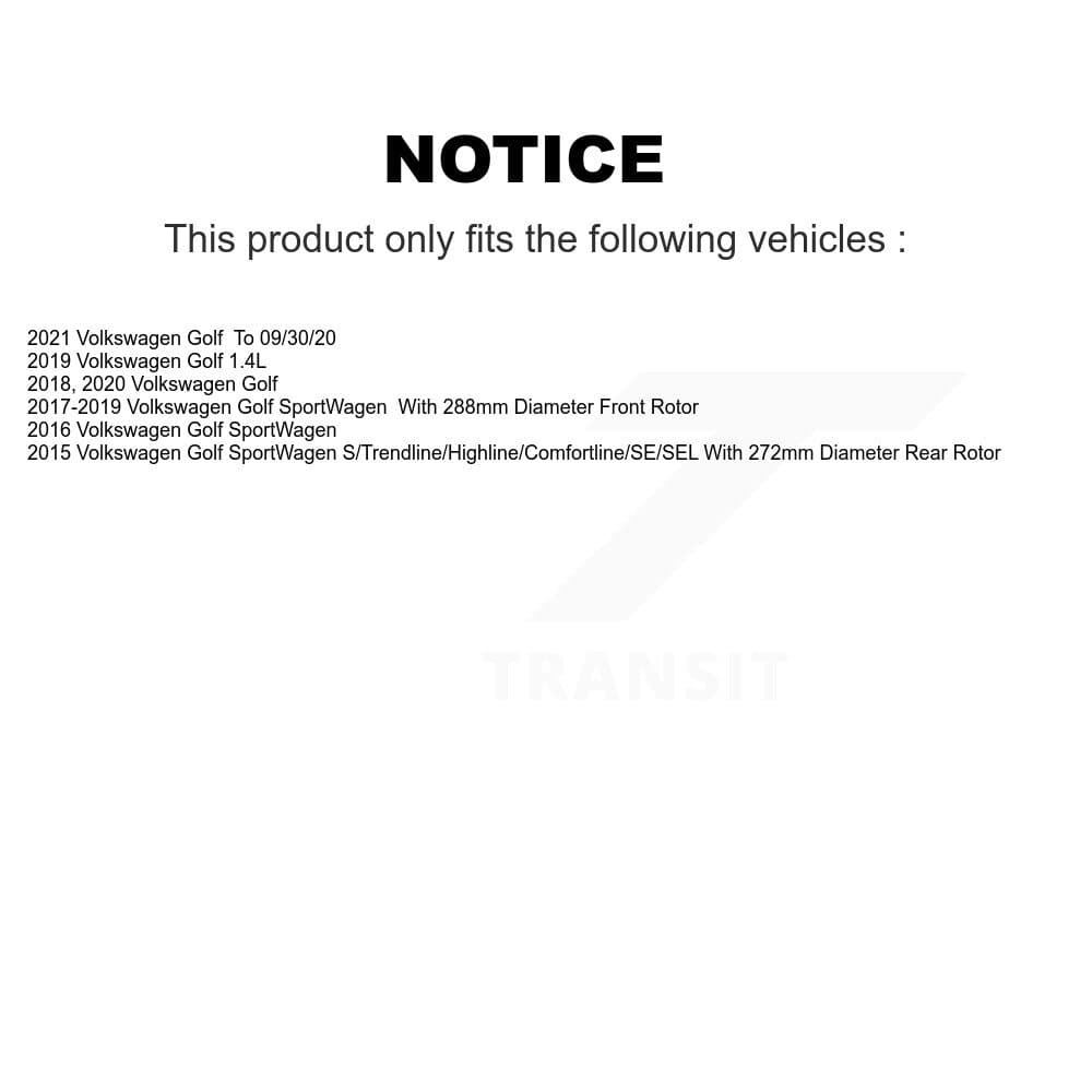Transit Auto - KGA-103096 - Front and Rear Disc Brake Kits image 19