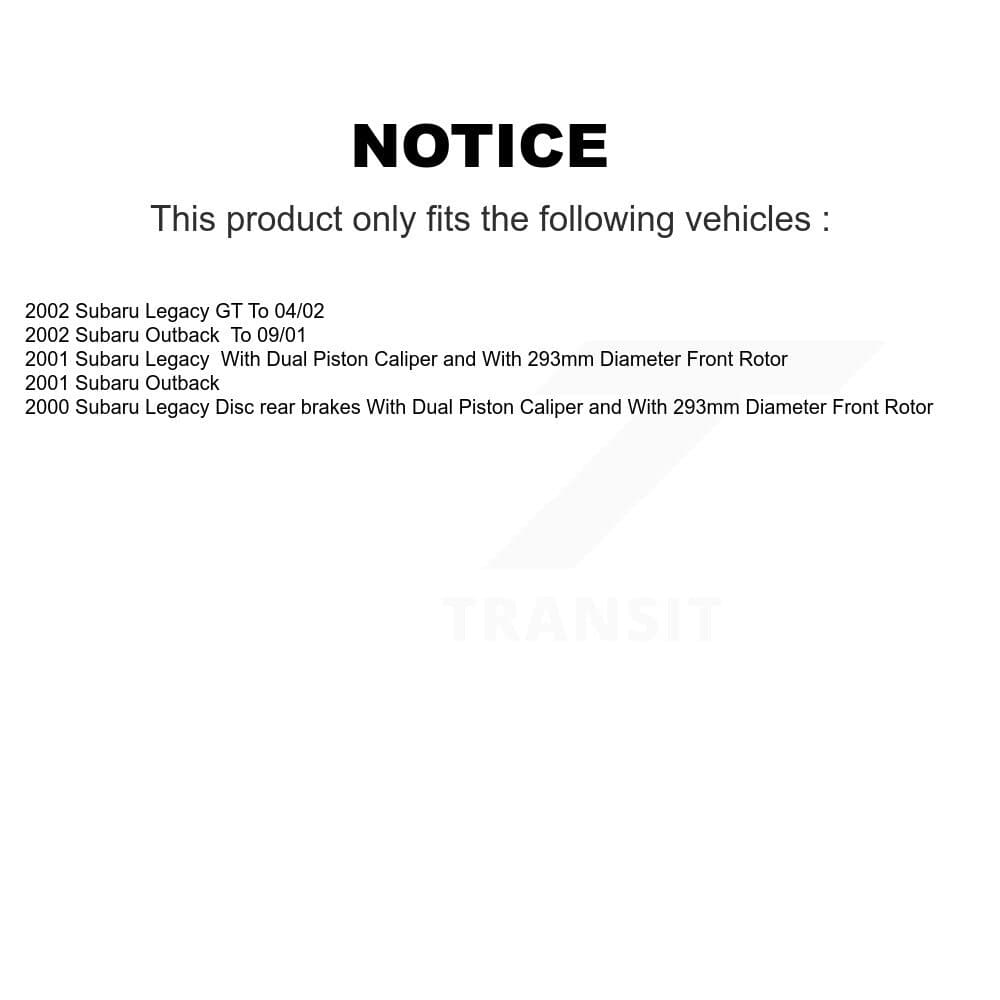 Transit Auto - KGA-103307 - Front and Rear Disc Brake Kits image 19