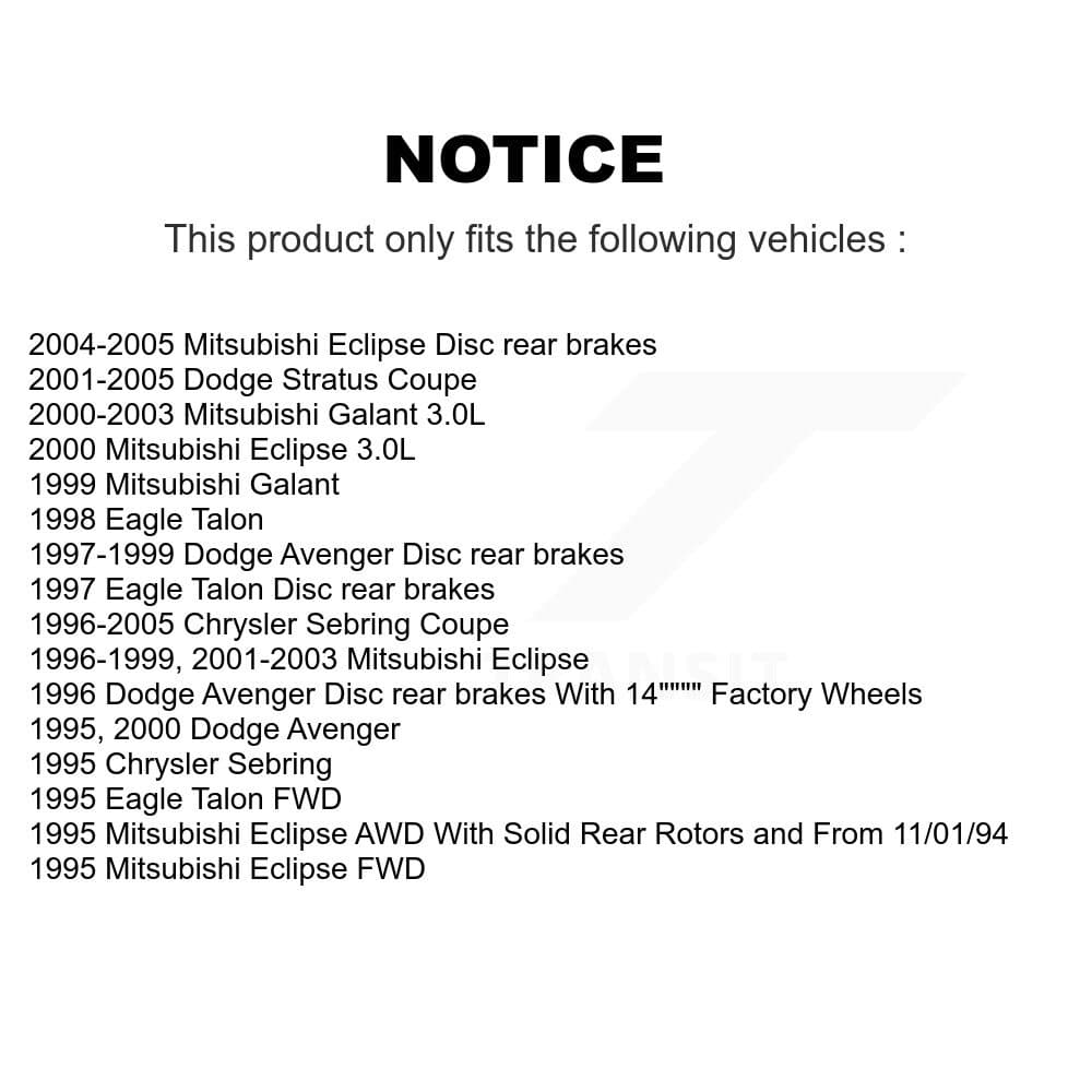 Transit Auto - KGA-104077 - Rear Disc Brake Kits image 19