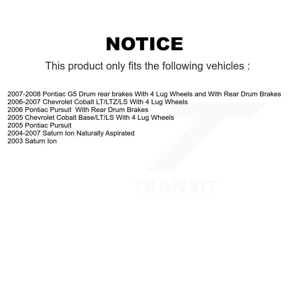 Transit Auto - KGA-104187 - Front and Rear Disc Brake Kits image 24